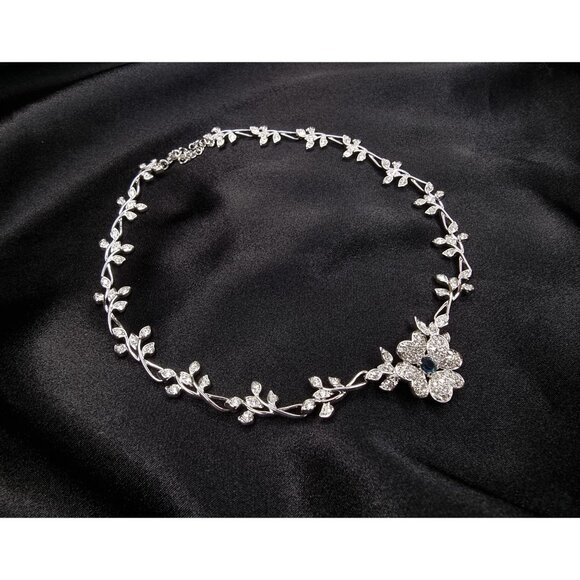 Rare Find Vintage Nolan Miller Glamour Collection Floral Necklace - Picture 3 of 6